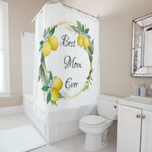 Fête des mères Rideau de douche en fer citron
