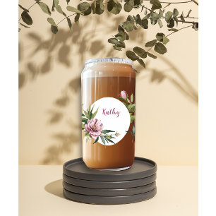 Fête des mères Rose romantique Nom personnalisé Fl