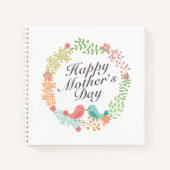 Fête des Mères simple et heureuse Carnet de couron (Devant)