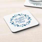 Fête des Mères simple et heureuse Dessous de verre (Côté gauche)