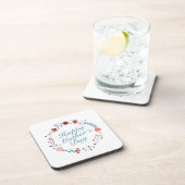 Fête des Mères simple et heureuse Dessous de verre (Côté Droit)