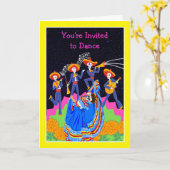 Fête des Morts et Invitation de la fête (Fleur jaune)