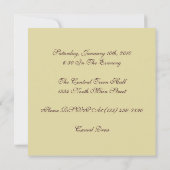 Fête des Nuits du Maroc Invitation (Dos)