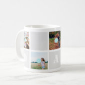 Fête des pères 10 Photos Maman Collage Mug (Devant gauche)