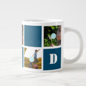 Fête des pères 10 Photos Papa Collage Mug (Droite)