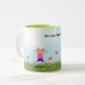 Fête des pères 2 Stick Girls Mug (Devant gauche)