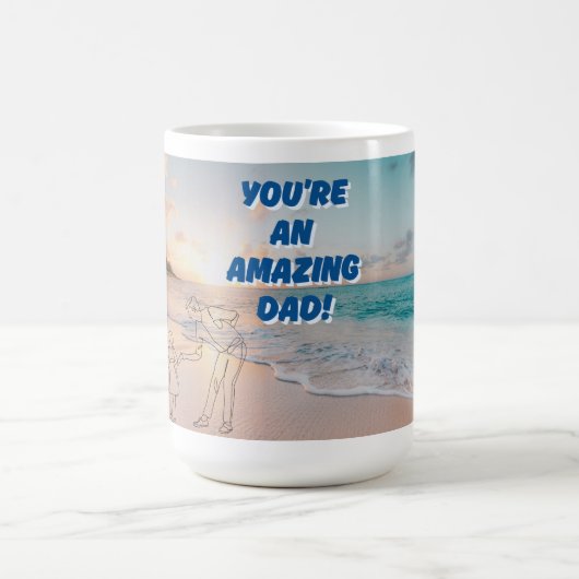 Fête des pères à thème Café Mug (Centre)