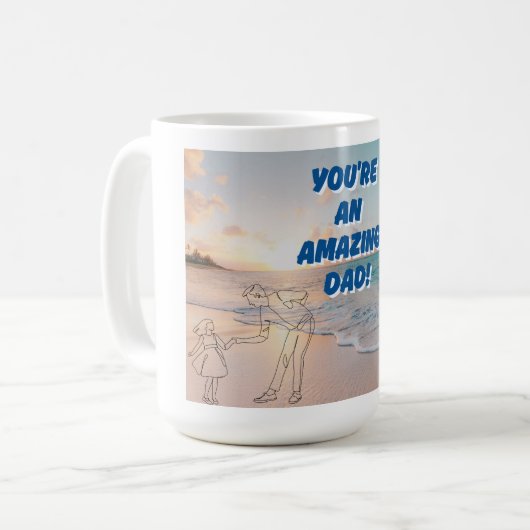 Fête des pères à thème Café Mug (Devant gauche)