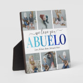 Fête des pères Abuelo Photo Collage Plaque (Recto)