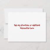 Fête des pères BarBQ invitation Réunion familiale (Dos)