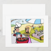 **FÊTE DES PÈRES BBQ** INVITATION (Devant / Derrière)