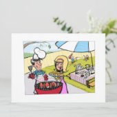 **FÊTE DES PÈRES BBQ** INVITATION (Debout devant)