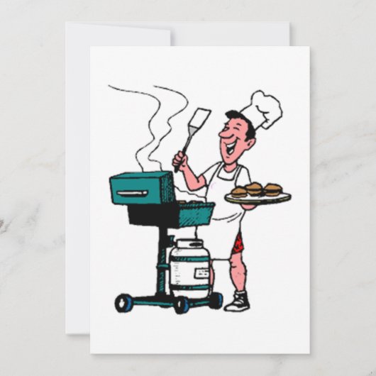 **FÊTE DES PÈRES BBQ** INVITATION (Devant)