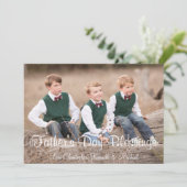 Fête des pères Bénédiction Carte de vacances (Debout devant)