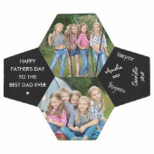 Fête des pères Best Papa Ever 2 Photo Signée (Plat)