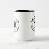 Fête des pères Black Papa Power Devis Cadeau Mug (Centre)