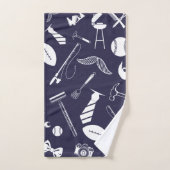 Fête des pères bleue de la Marine (Serviette à main)