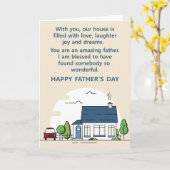 Fête des pères Bonne carte de famille (Fleur jaune)