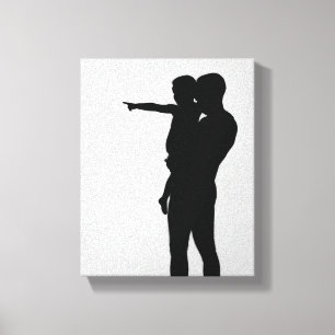 Fête des pères Cadeaux Premium Toile emboutie (Glo