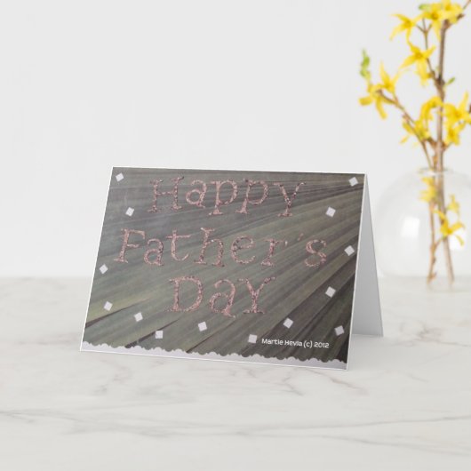 Fête des pères - Carte de bloc-notes (Fleur jaune)