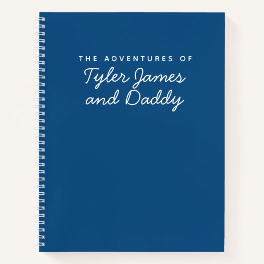 Fête des pères Daddy et Son Keepsaké Journal (Devant)