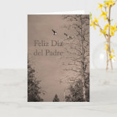 Fête des pères dans la carte espagnole (Fleur jaune)