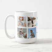 Fête des pères de café Mug | Collage personnalisé (Gauche)
