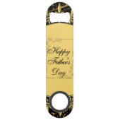 Fête des pères de calligraphie moderne Doré perruq (Dos)