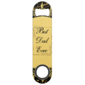 Fête des pères de calligraphie moderne Doré perruq (Devant)