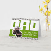 Fête des pères de carburant ou carte verte d'anniv (Fleur jaune)