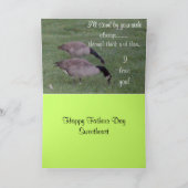 FÊTE DES PÈRES de carte de plaisanterie d'ÉPOUSE (Intérieur)