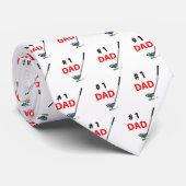 Fête des pères de golf Cravate Best Papa Motif (Roulé)