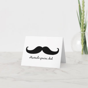 Fête des pères de moustache ou carte d'anniversair