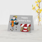 Fête des pères de travail de construction Carte de (Fleur jaune)