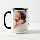 Fête des pères Drôle Nouveau Papa Photo Mug (Gauche)
