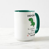 Fête des pères Drôle T-rex Mug (Devant droit)