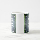 Fête des pères Écriture Mug Russe Turquoise gris b (Centre)