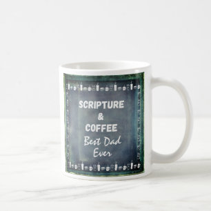 Fête des pères Écriture Mug Russe Turquoise gris b