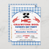 Fête des pères Écuve simple photo Invitation (Devant / Derrière)