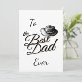 Fête des pères fedora casquette avec Carte de reme (Debout devant)