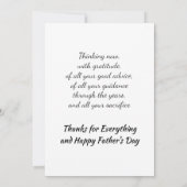 Fête des pères fedora casquette avec Carte de reme (Dos)