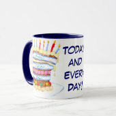Fête des pères gâteau Mug (Devant gauche)