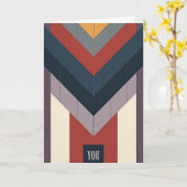 Fête des pères géométriques vous carte (Fleur jaune)