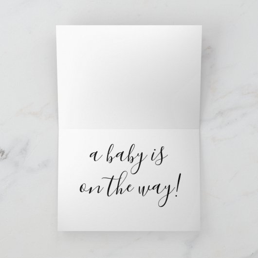 Fête des pères Grossesse Faire-part juste un peu (Intérieur)