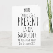 Fête des pères Grossesse Faire-part Vous (Devant)