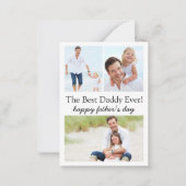 fête des pères heureuse, 4 photos carte de vacance (Devant)