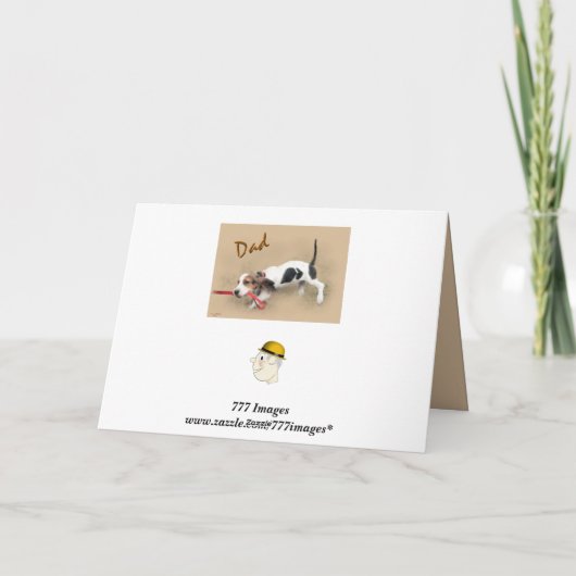 Fête des pères heureuse ! … Carte (Dos)