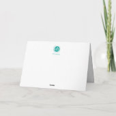 Fête des pères heureuse - carte turquoise (Dos)