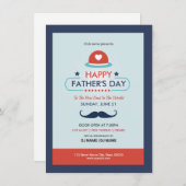 Fête des pères Invitation Flyer (Devant / Derrière)