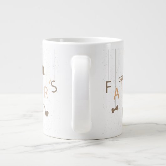 Fête des pères Jumbo Mug (Dos)